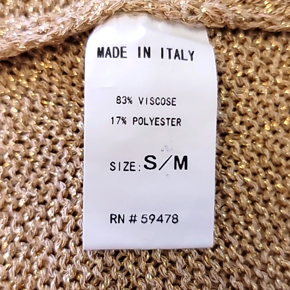 Yunika Gold Loose Knit Stretchy Dress Sleeveless - Picture 5 of 5